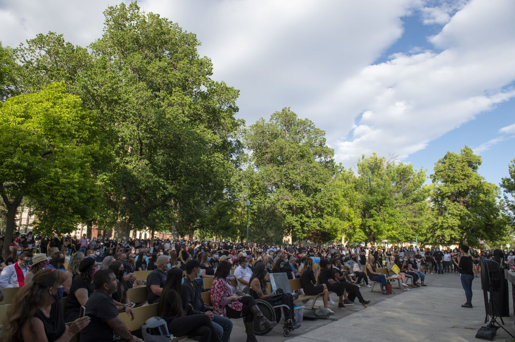 A vigil for George Floyd and others